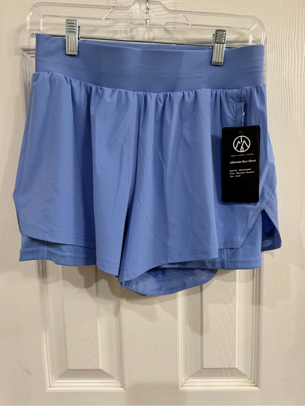 Ultimate Run Short in Periwinkle Blue - Women's Active Short